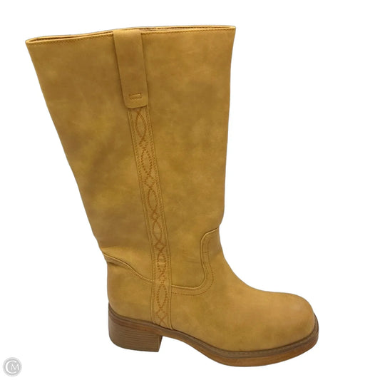 Boots Knee Heels By New York And Co In Tan, Size: 11