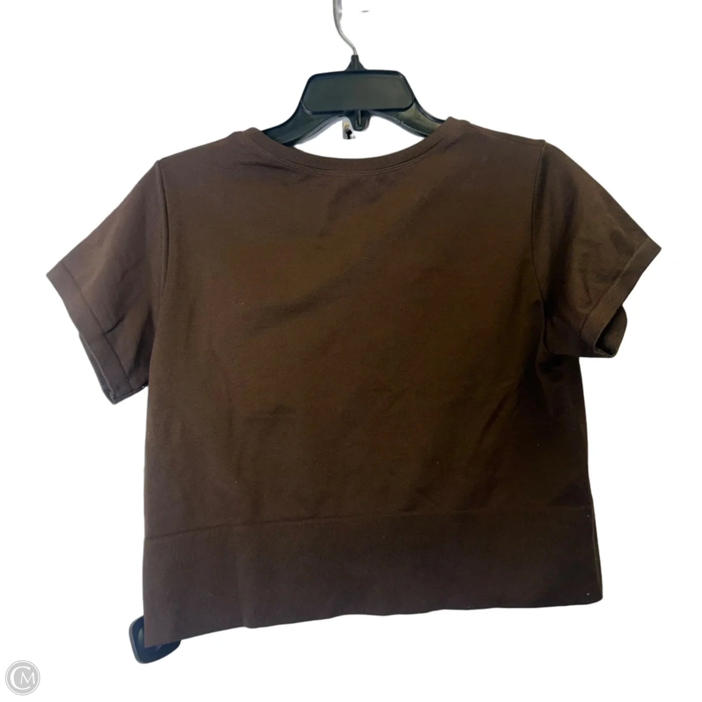 Athletic Top Short Sleeve By Aerie In Brown, Size: Xl