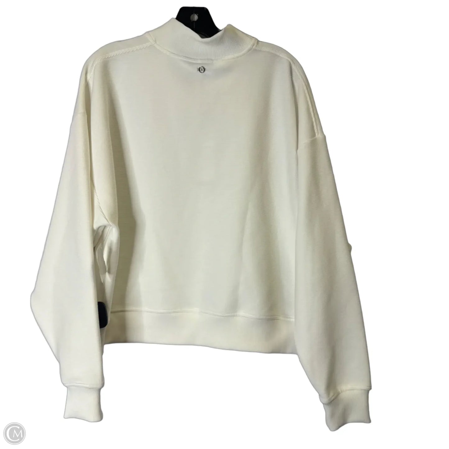 Sweatshirt Collar By Clothes Mentor In White, Size: M