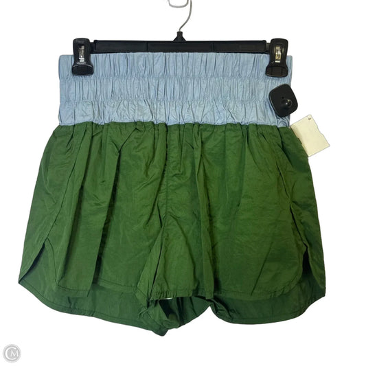 Athletic Shorts By Free People In Blue & Green, Size: Xl