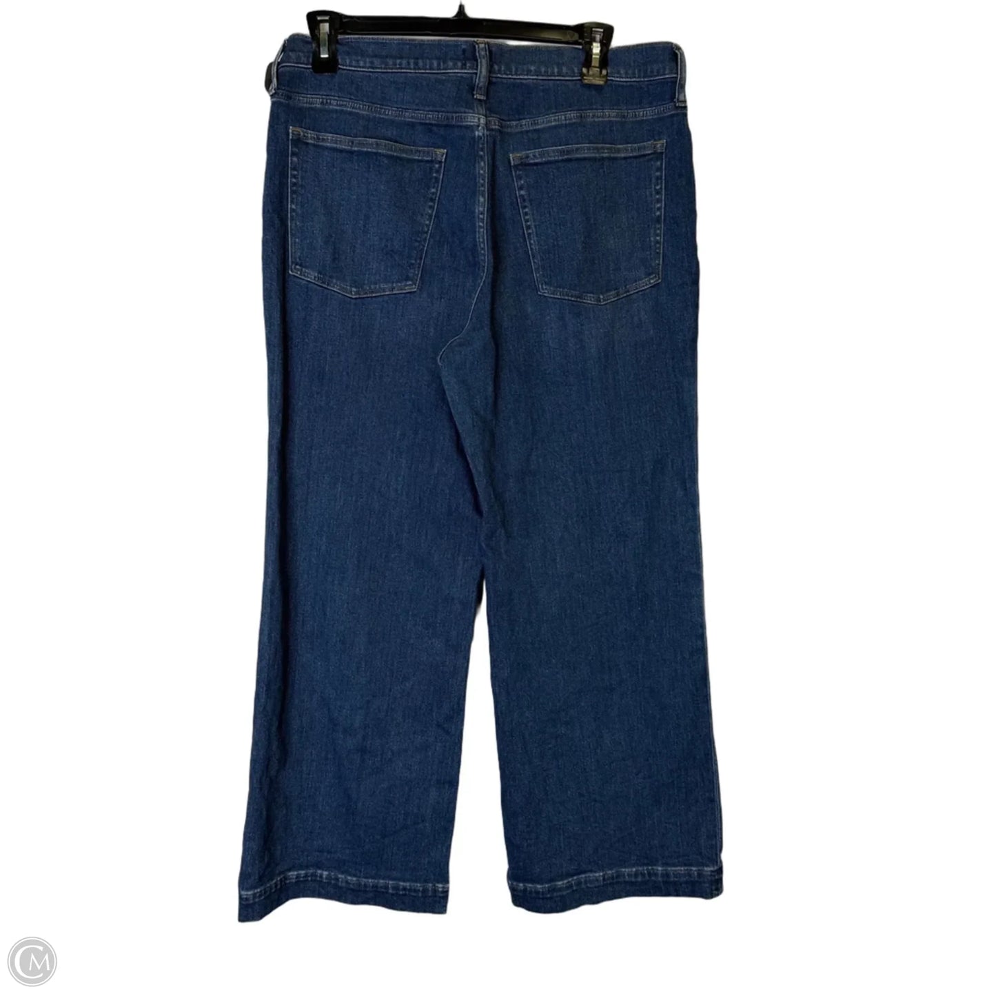 Jeans Wide Leg By J. Crew In Blue Denim, Size: 12