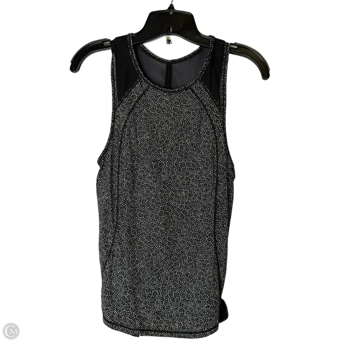 Athletic Tank Top By Lululemon In Black & Grey, Size: S