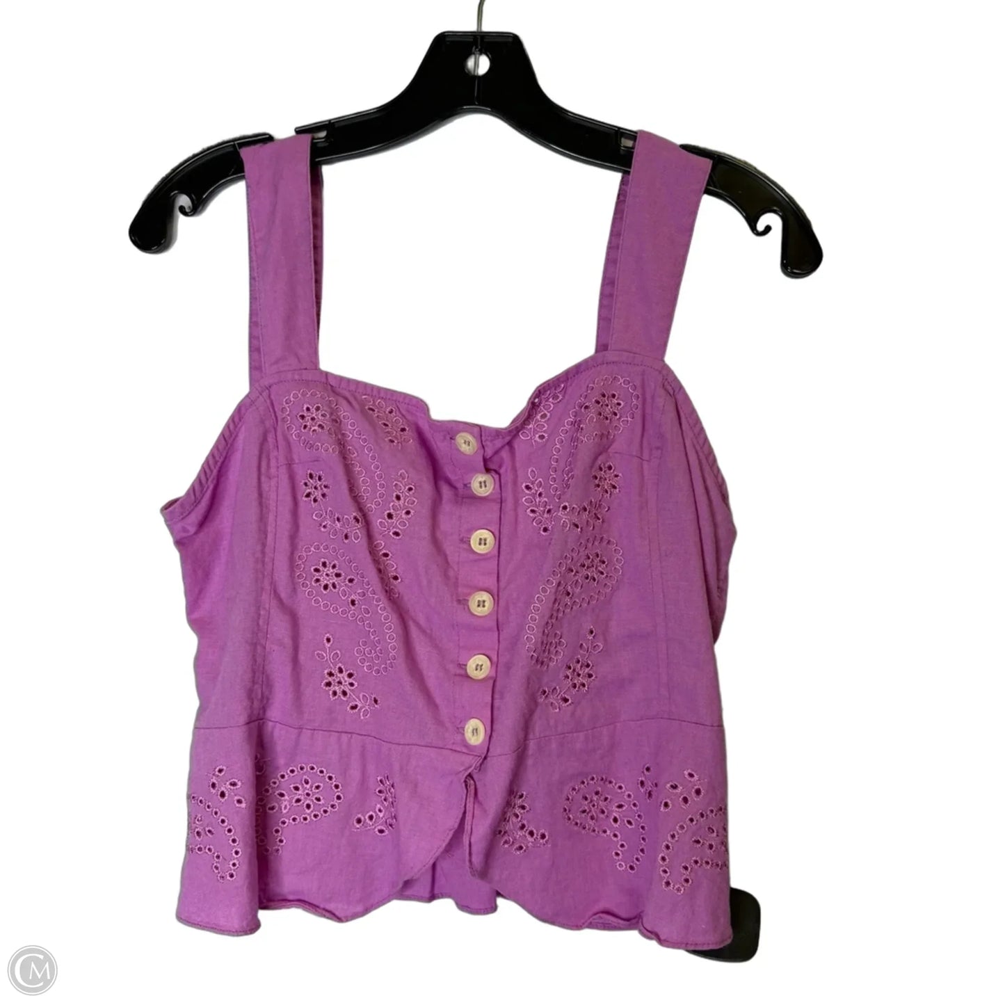 Top Sleeveless By Free People In Purple, Size: Xl