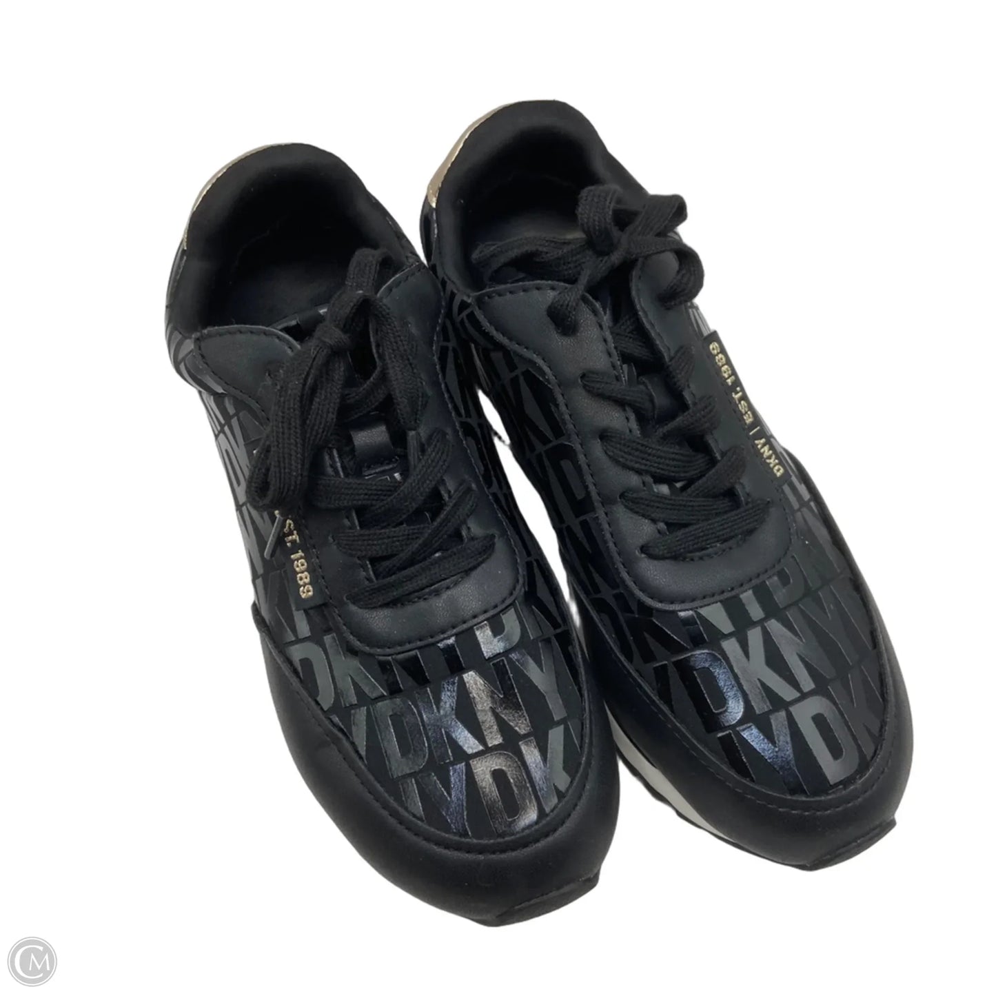 Shoes Sneakers By Dkny In Black, Size: 6.5