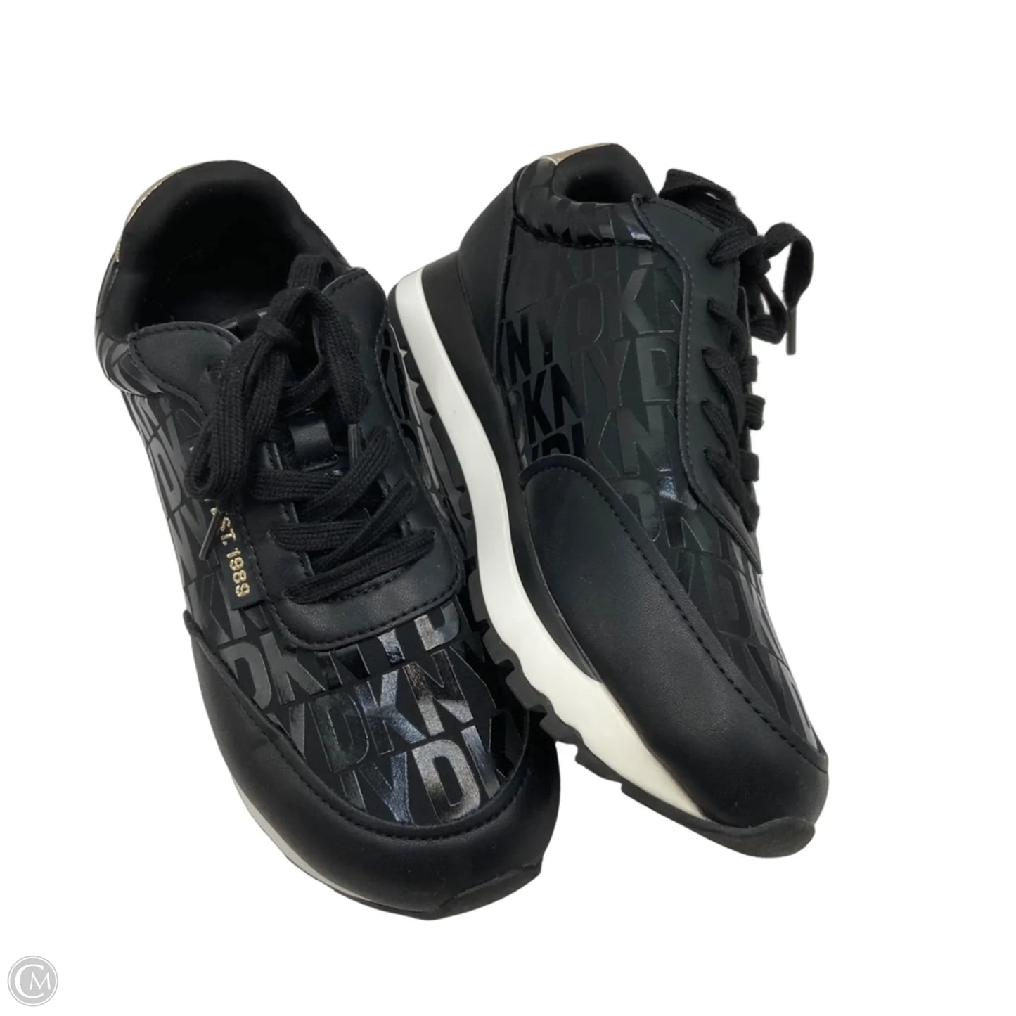 Shoes Sneakers By Dkny In Black, Size: 6.5
