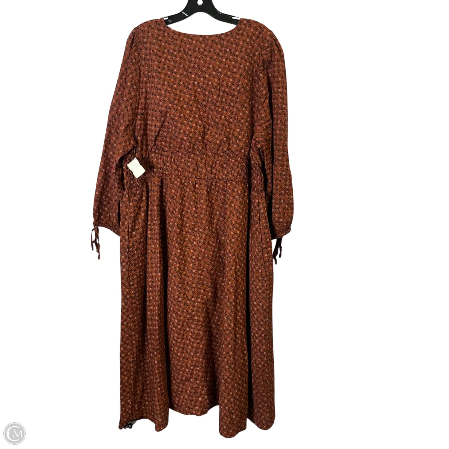 Dress Casual Midi By Madewell In Orange, Size: 2x