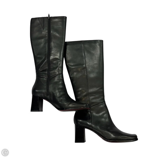 Boots Knee Heels By Nine West In Black, Size: 8.5