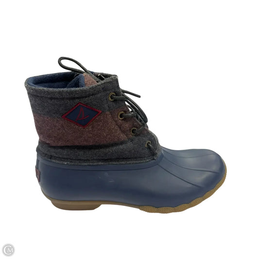 Boots Ankle Flats By Sperry In Navy, Size: 7