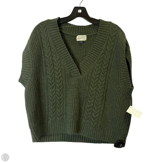 Vest Sweater By Universal Thread In Green, Size: M