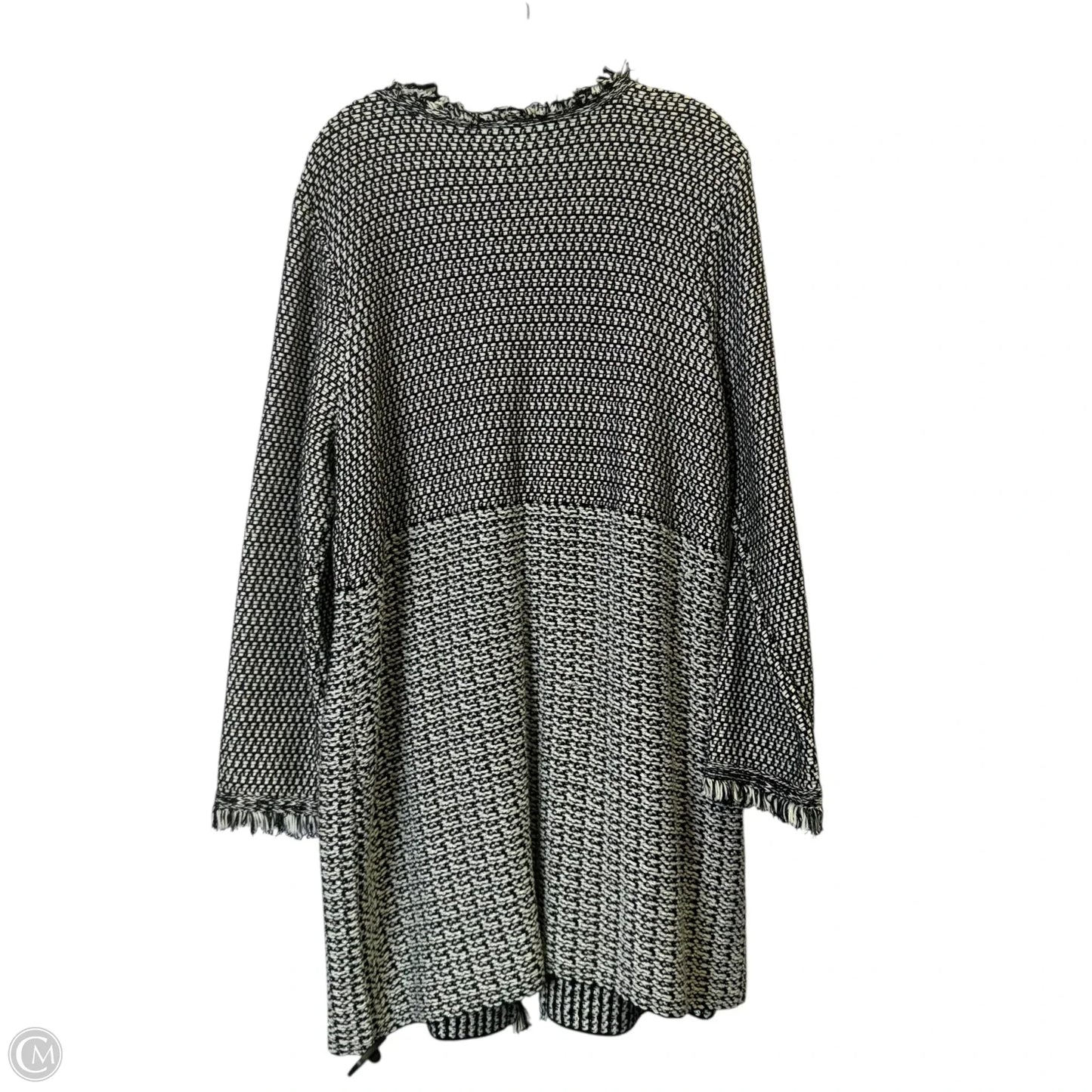 Sweater Cardigan By Chicos In Black, Size: Xl