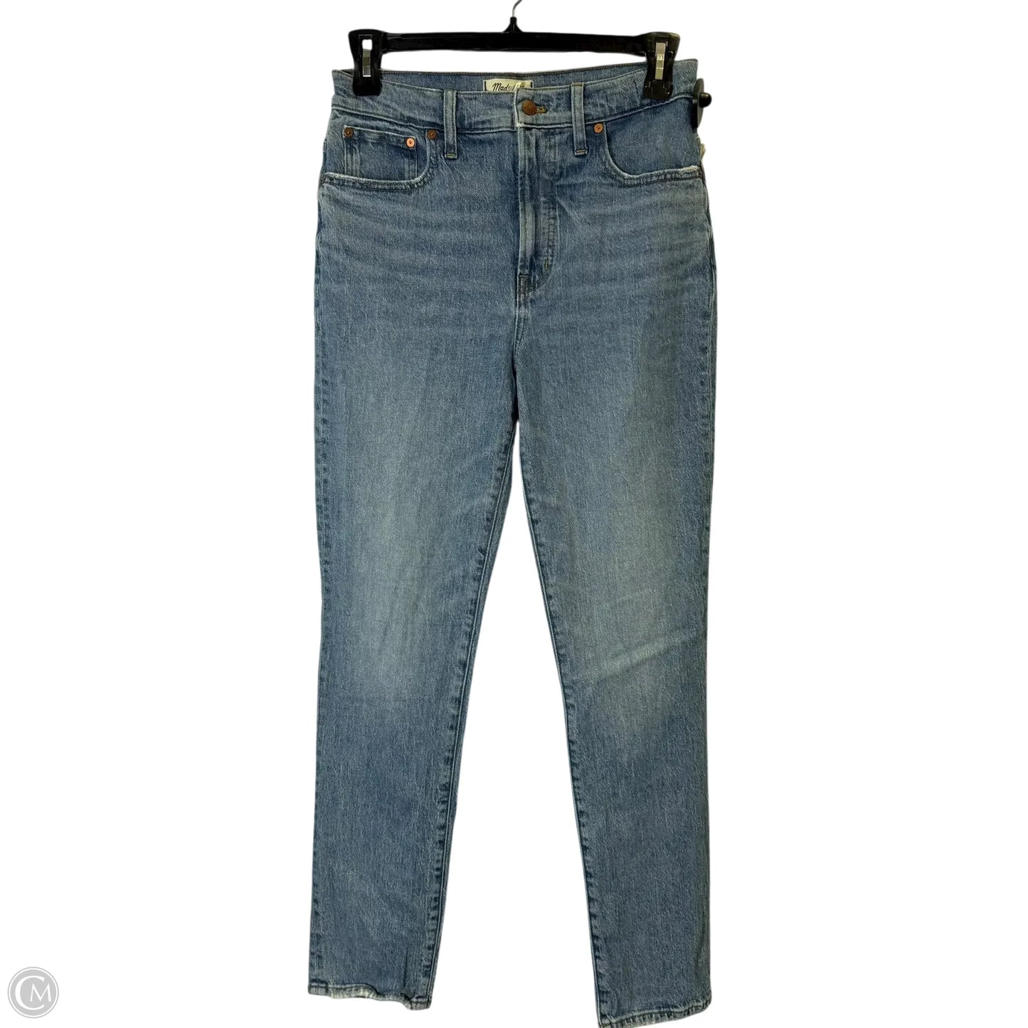Jeans Straight By Madewell In Blue Denim, Size: 6