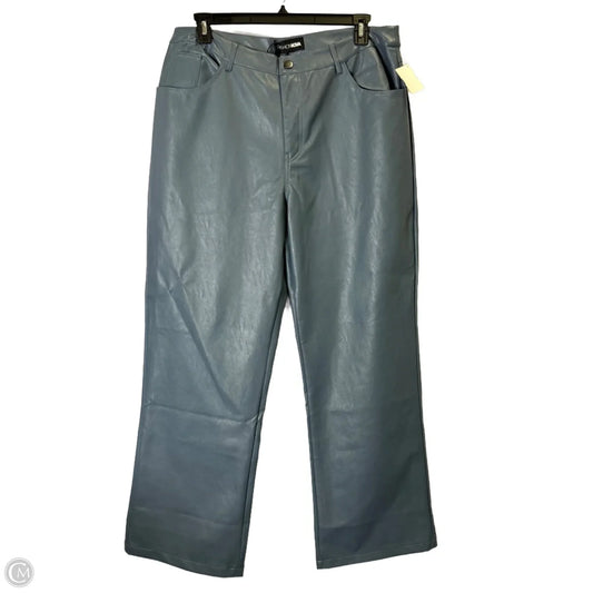 Pants Wide Leg By Fashion Nova In Blue, Size: 1x