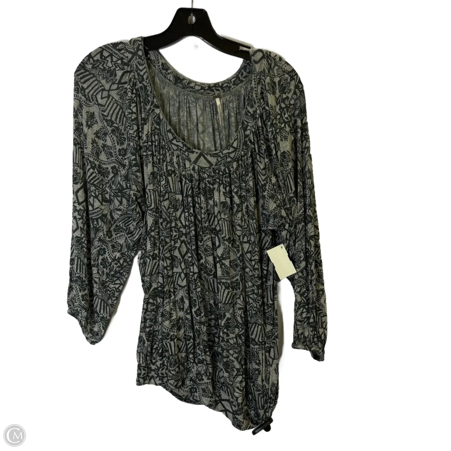 Top Long Sleeve By Free People In Teal, Size: M