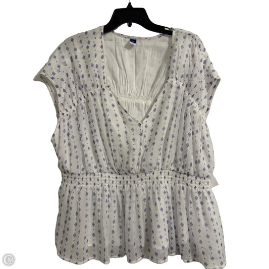 Top Sleeveless By Old Navy In White, Size: 2x
