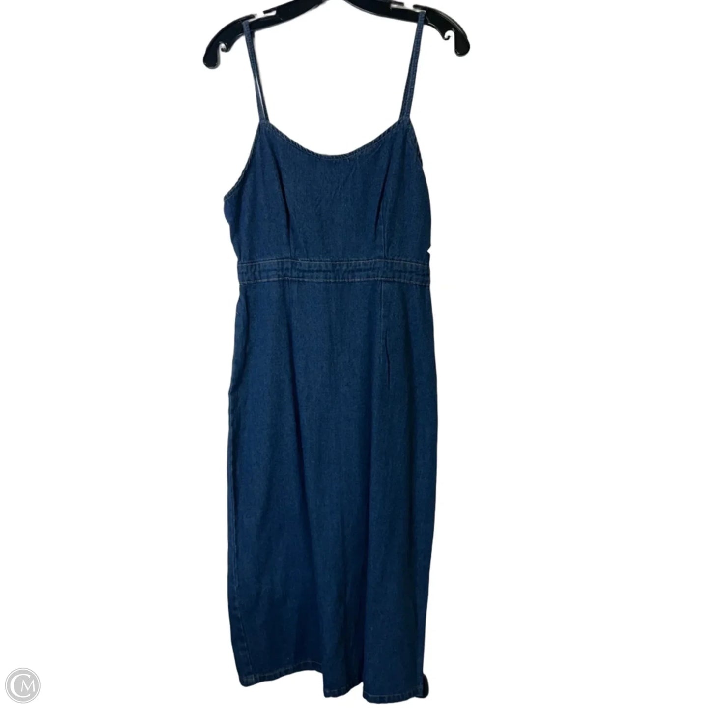 Dress Casual Maxi By Clothes Mentor In Blue Denim, Size: L