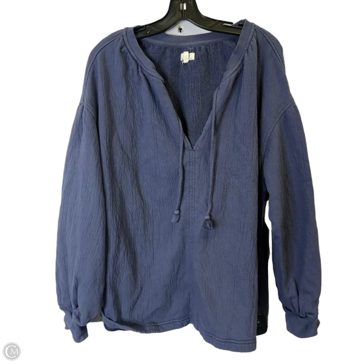 Sweatshirt Collar By Aerie In Blue, Size: M