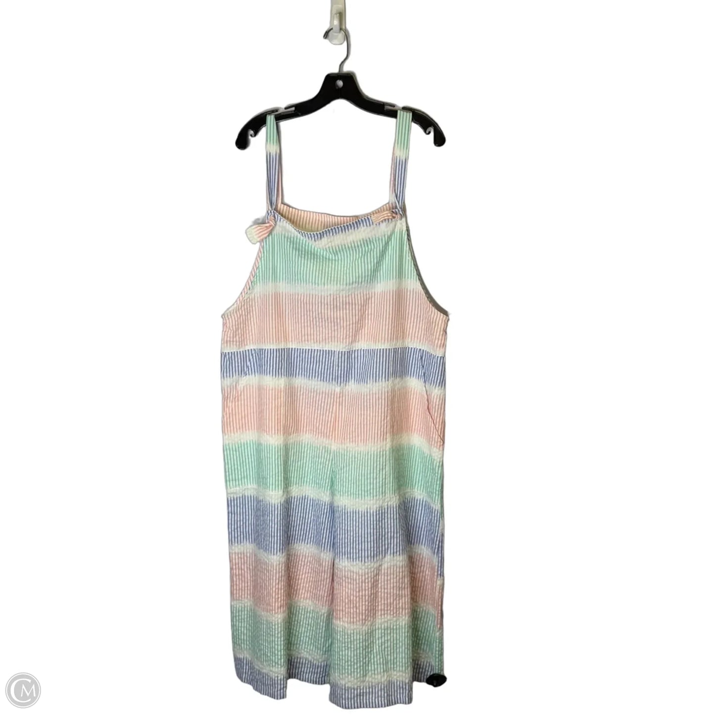Jumpsuit By Clothes Mentor In Striped Pattern, Size: L