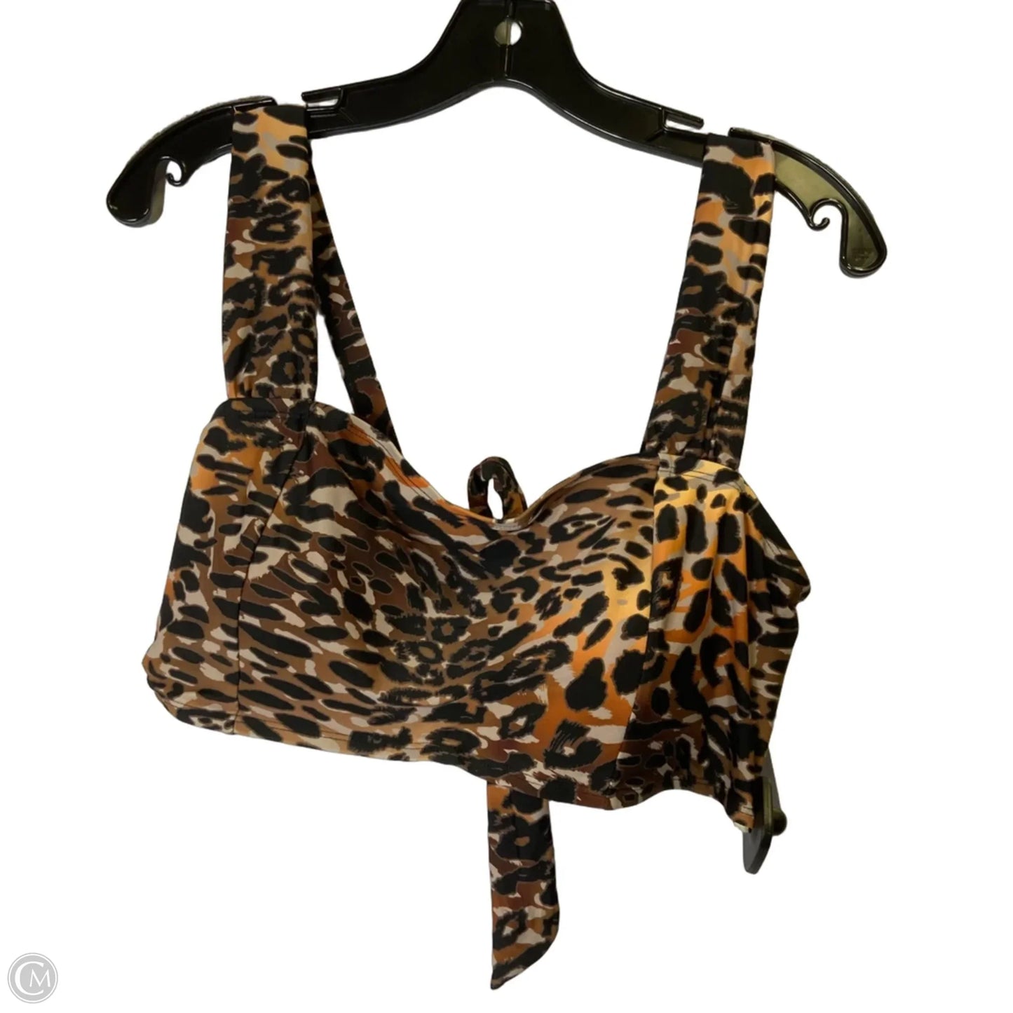 Swimsuit Top By Clothes Mentor In Animal Print, Size: Xl