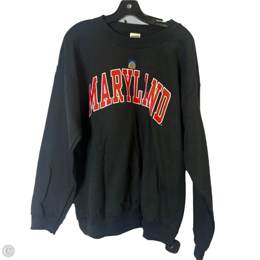 Sweatshirt Crewneck By Gildan In Black, Size: L