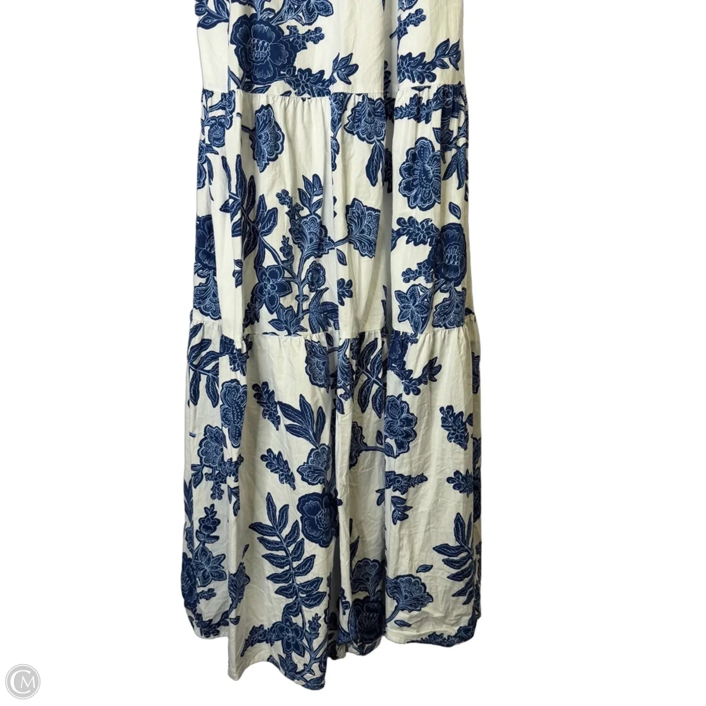 Dress Casual Midi By Moon River In Blue & White, Size: S