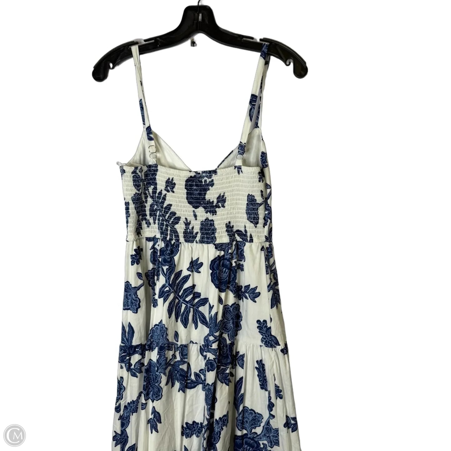 Dress Casual Midi By Moon River In Blue & White, Size: S