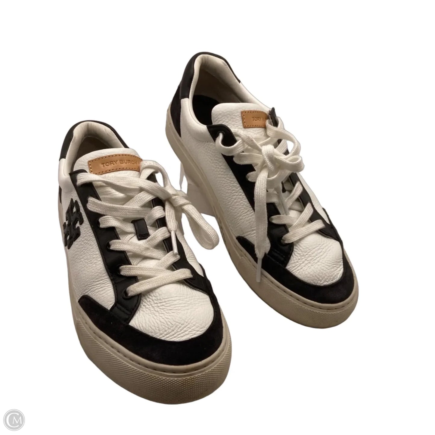 Shoes Designer By Tory Burch In Black & White, Size: 9
