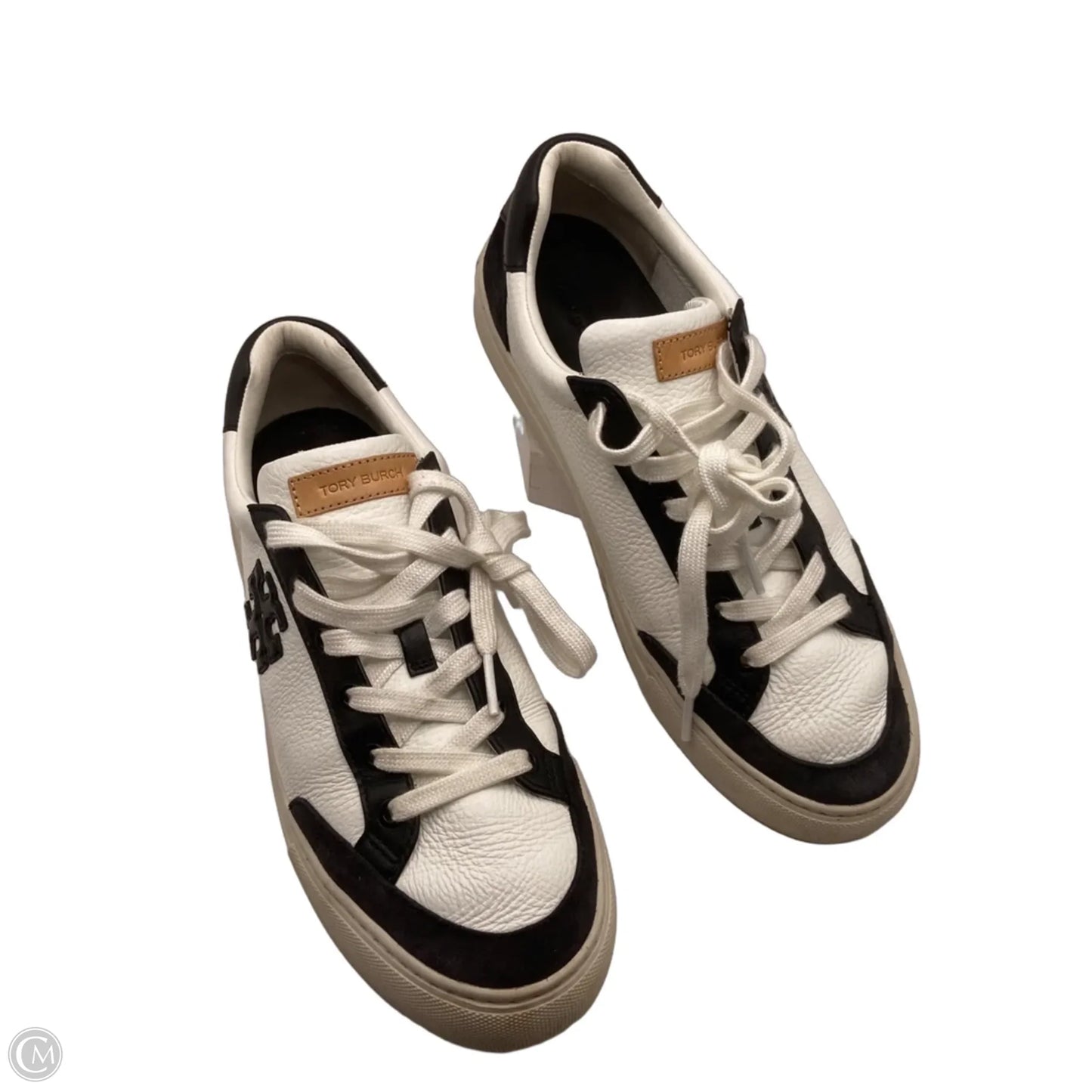 Shoes Designer By Tory Burch In Black & White, Size: 9
