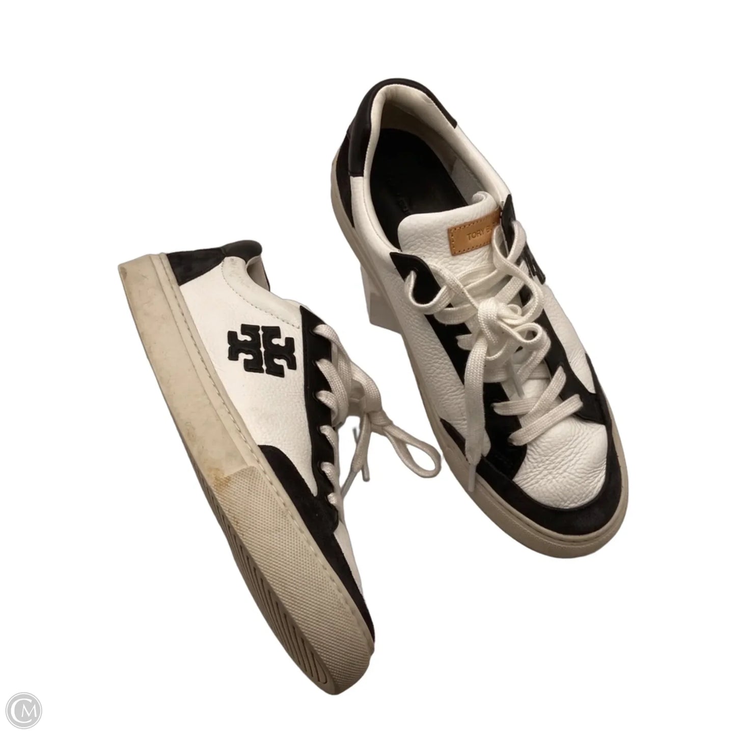 Shoes Designer By Tory Burch In Black & White, Size: 9