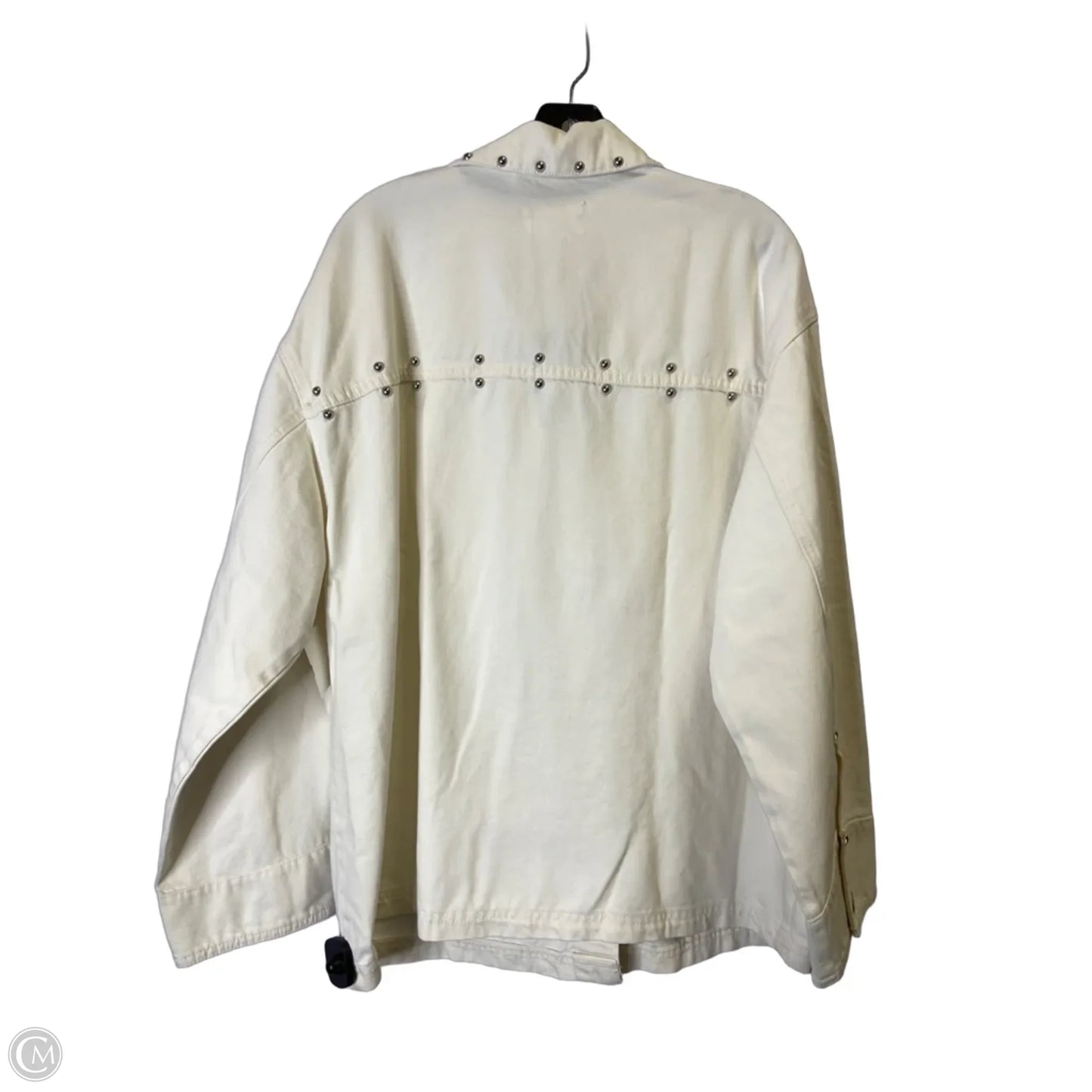 Jacket Denim By Universal Thread In Cream, Size: M