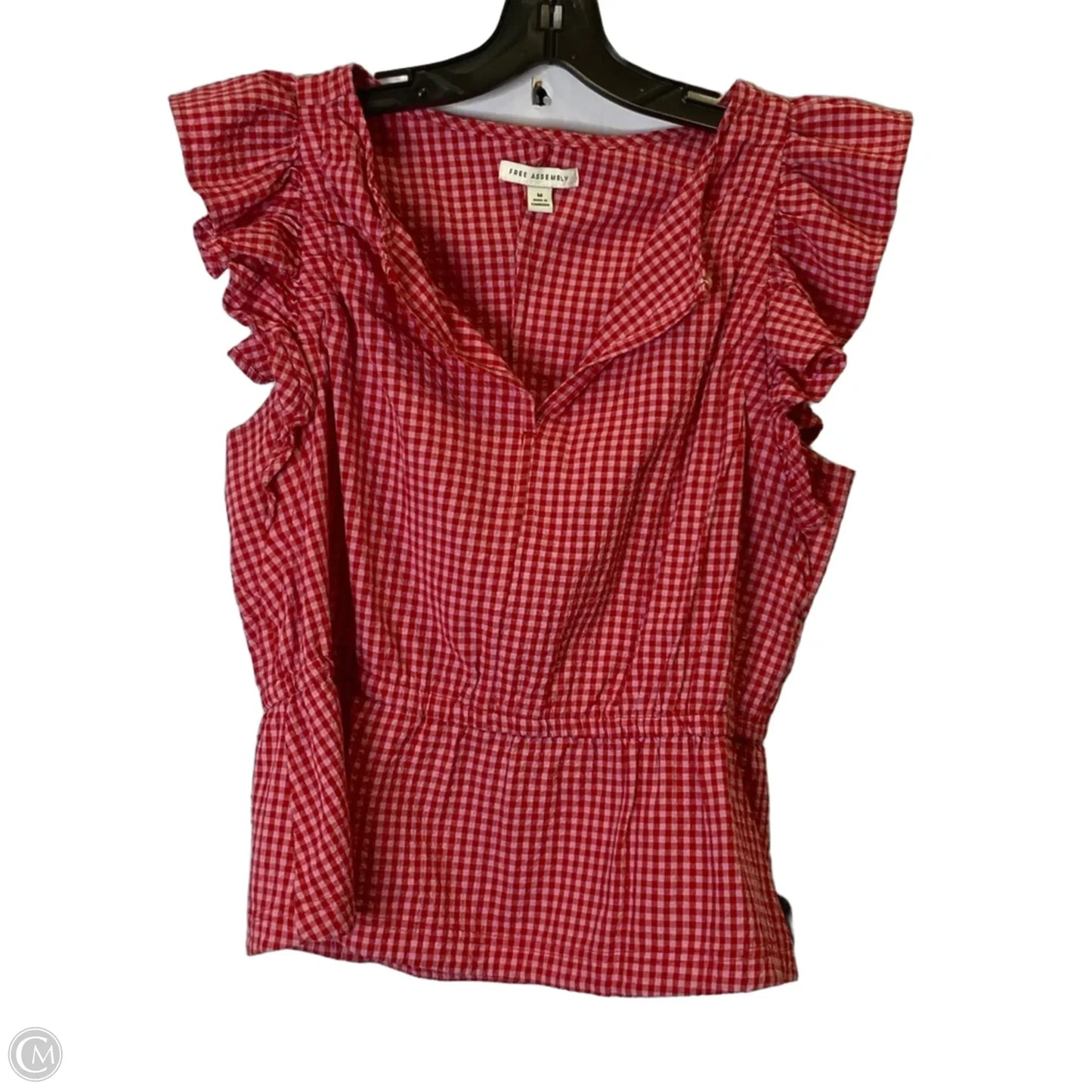 Top Sleeveless By Free Assembly In Pink & Red, Size: M