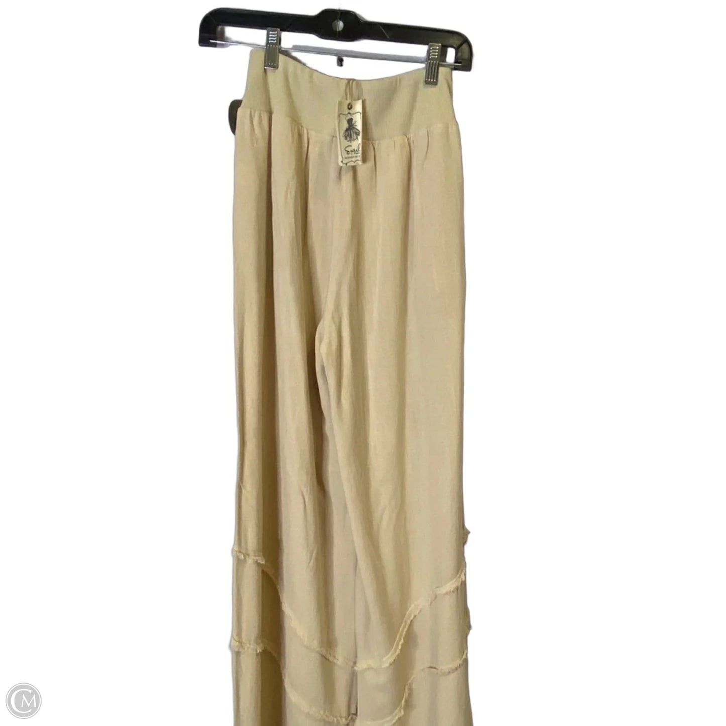 Pants Wide Leg By Easel In Cream, Size: S