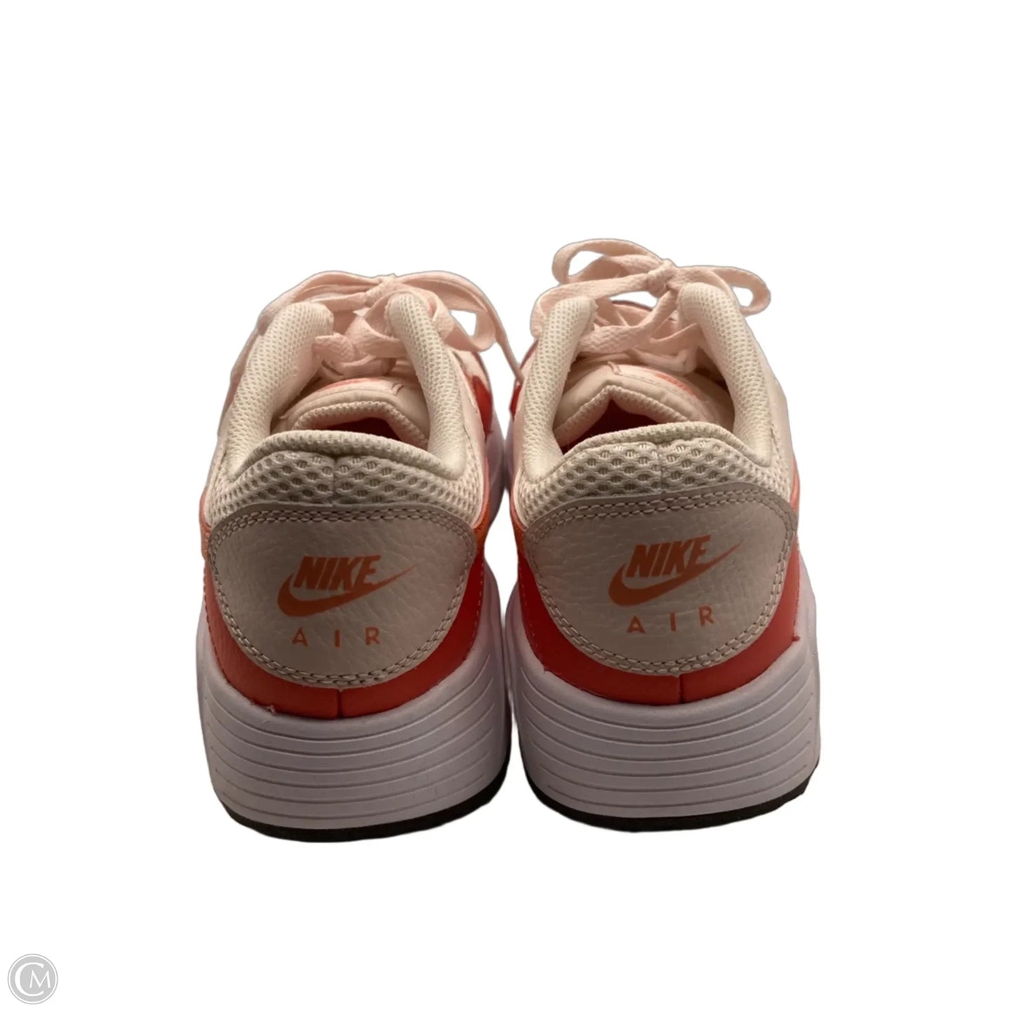 Shoes Sneakers By Nike In Orange & White, Size: 8.5