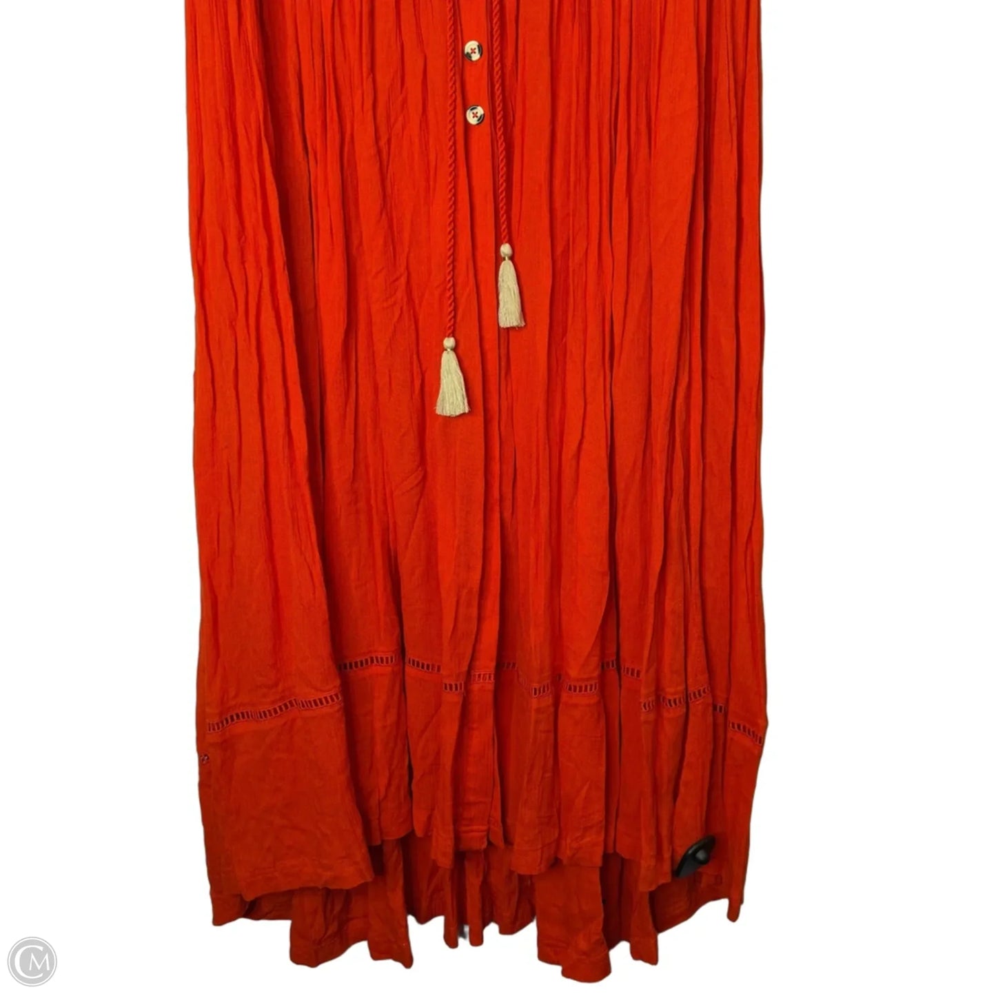 Dress Casual Midi By Free People In Orange, Size: L