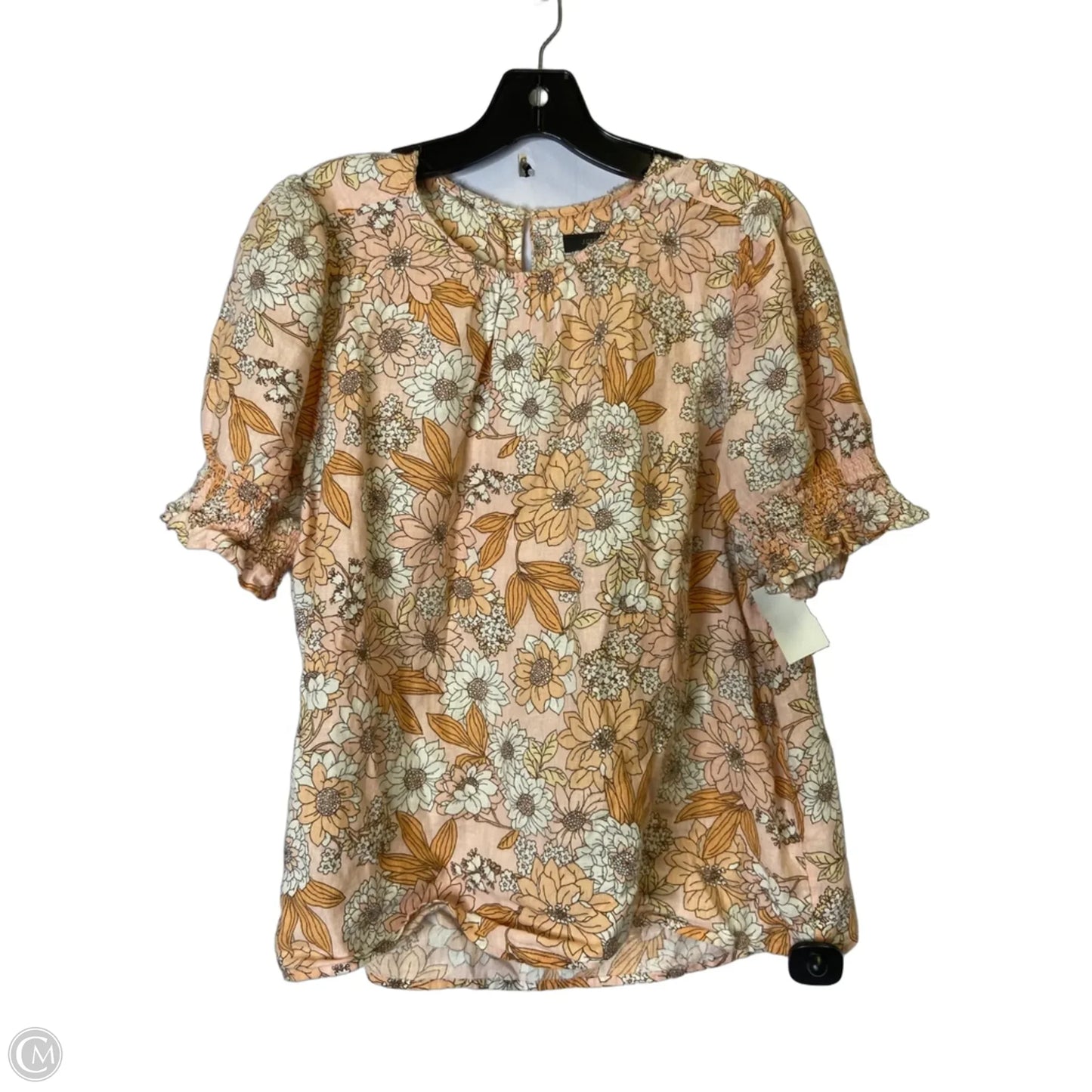 Top Short Sleeve By J. Crew In Orange, Size: L