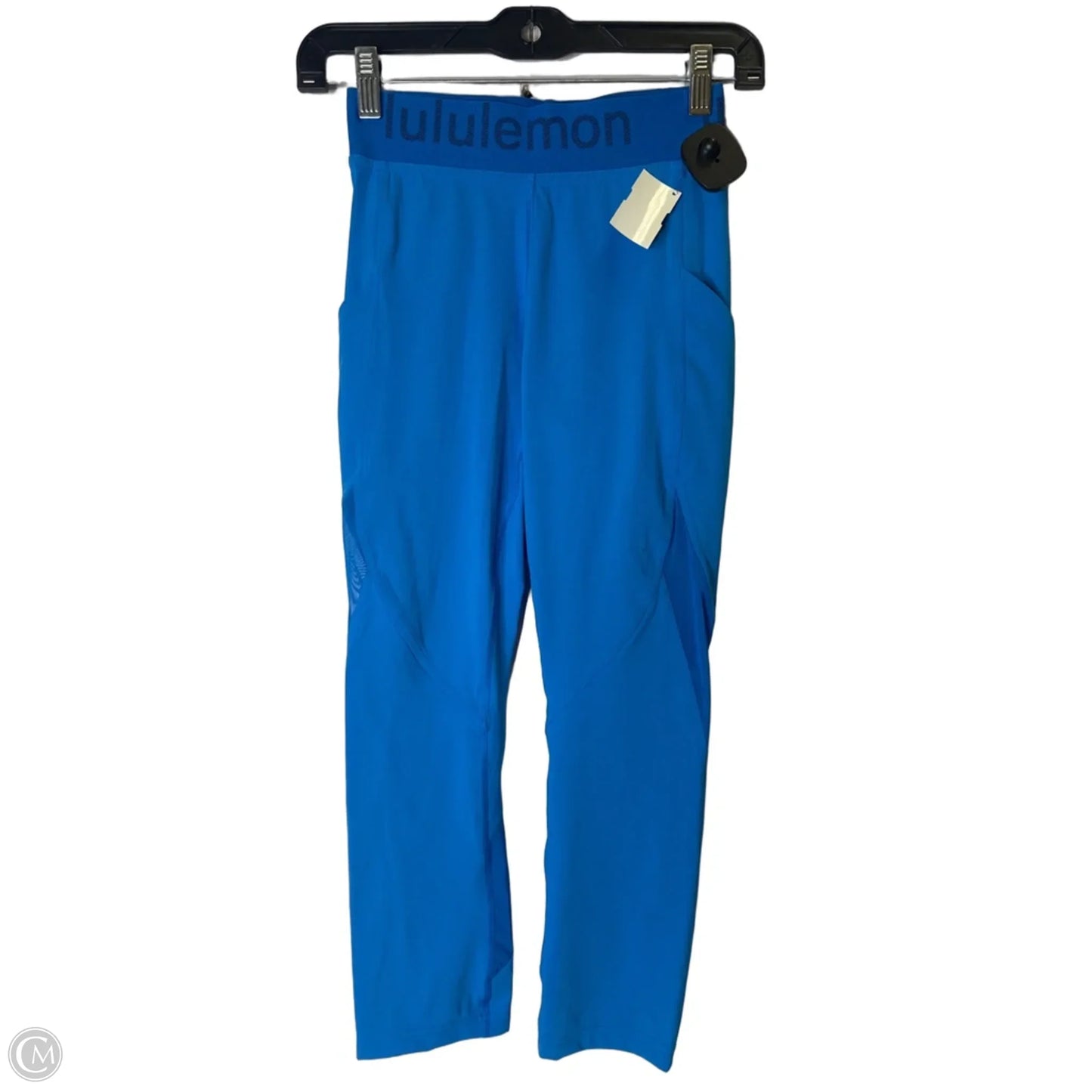 Athletic Capris By Lululemon In Blue, Size: 6