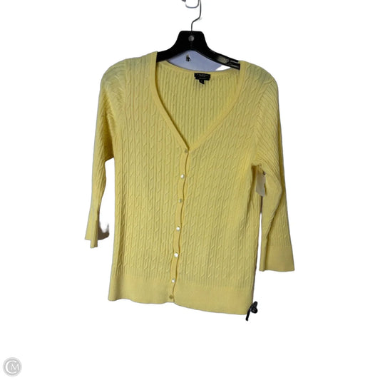 Cardigan By Talbots In Yellow, Size: M