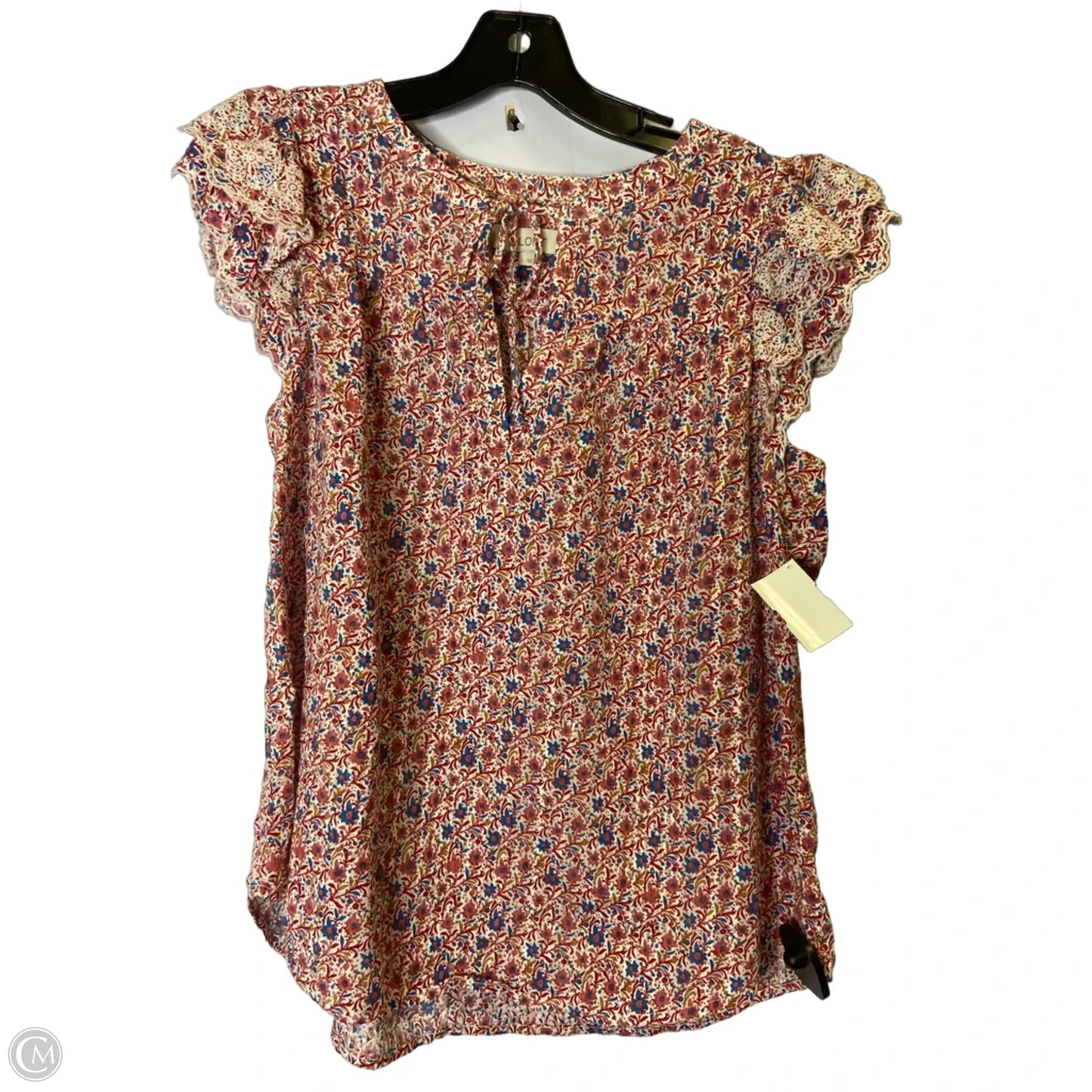 Top Sleeveless By Loft In Pink, Size: L