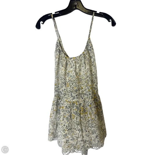 Top Sleeveless By Free People In White & Yellow, Size: S