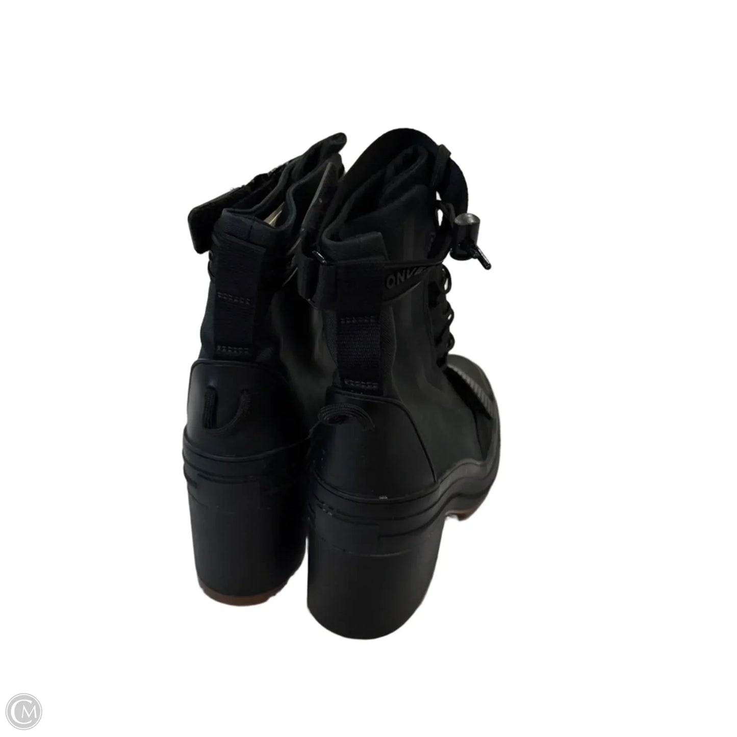 Boots Ankle Heels By Converse In Black, Size: 9.5