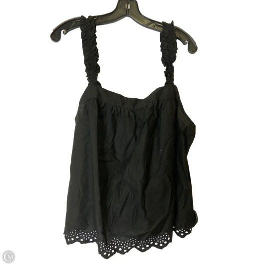 Top Sleeveless By Time And Tru In Black, Size: Xl