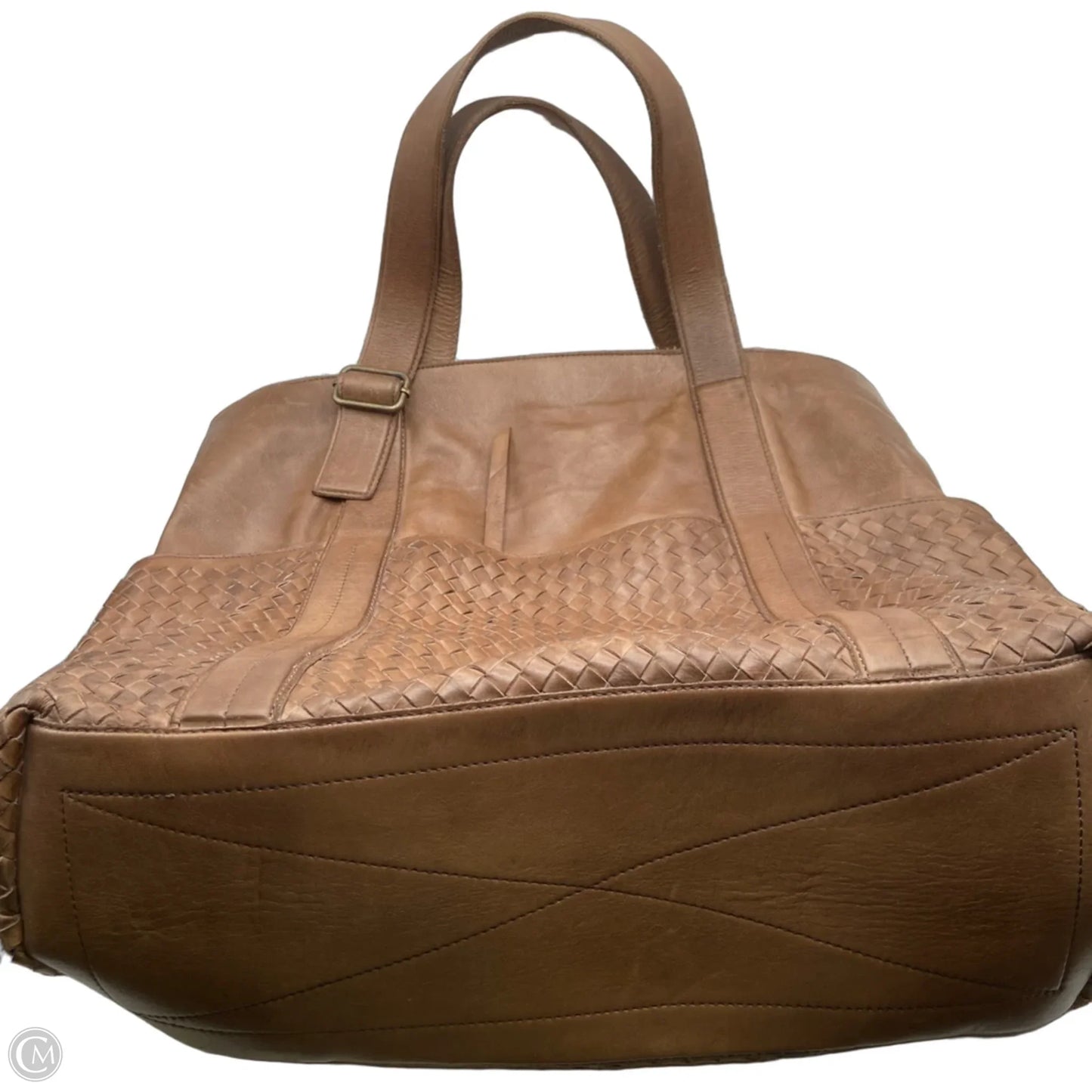 Tote Leather By Valentina, Size: Large