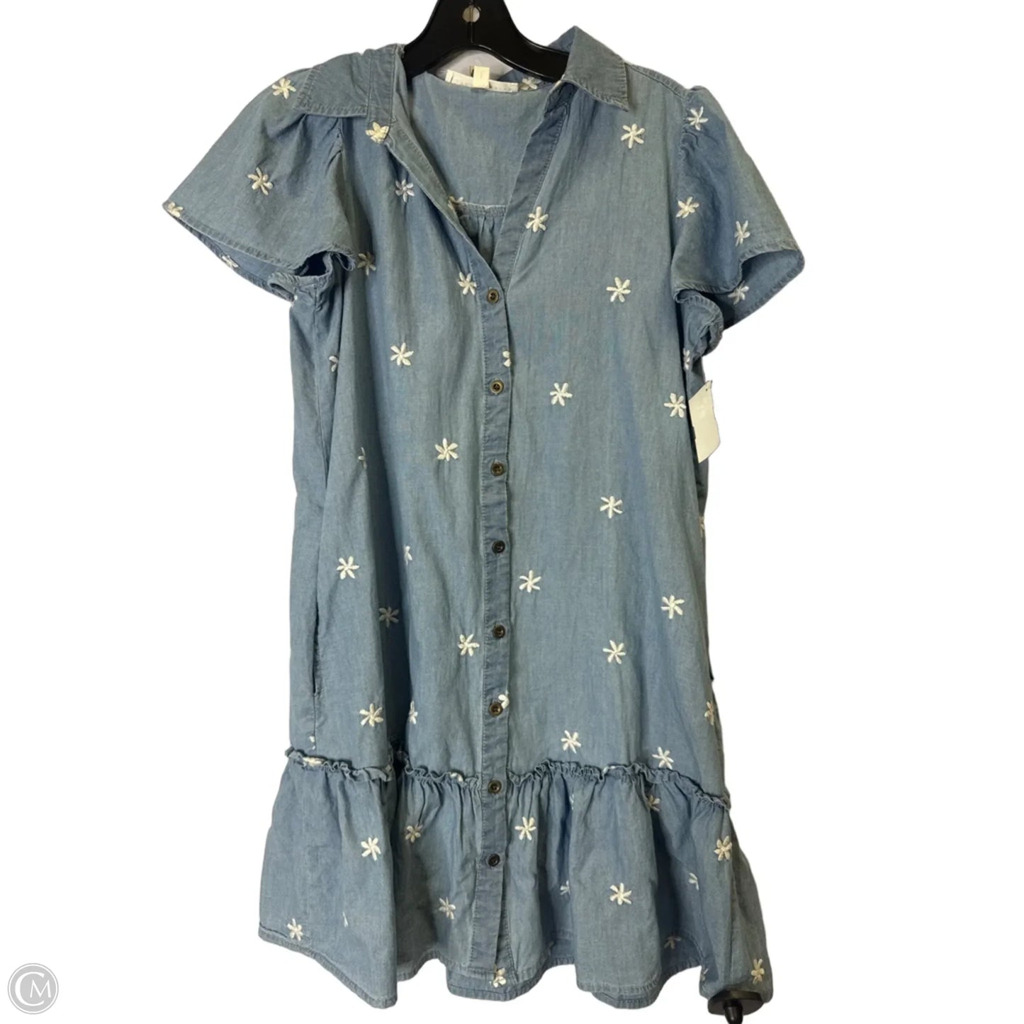Dress Casual Short By Jane And Delancey In Blue Denim, Size: S