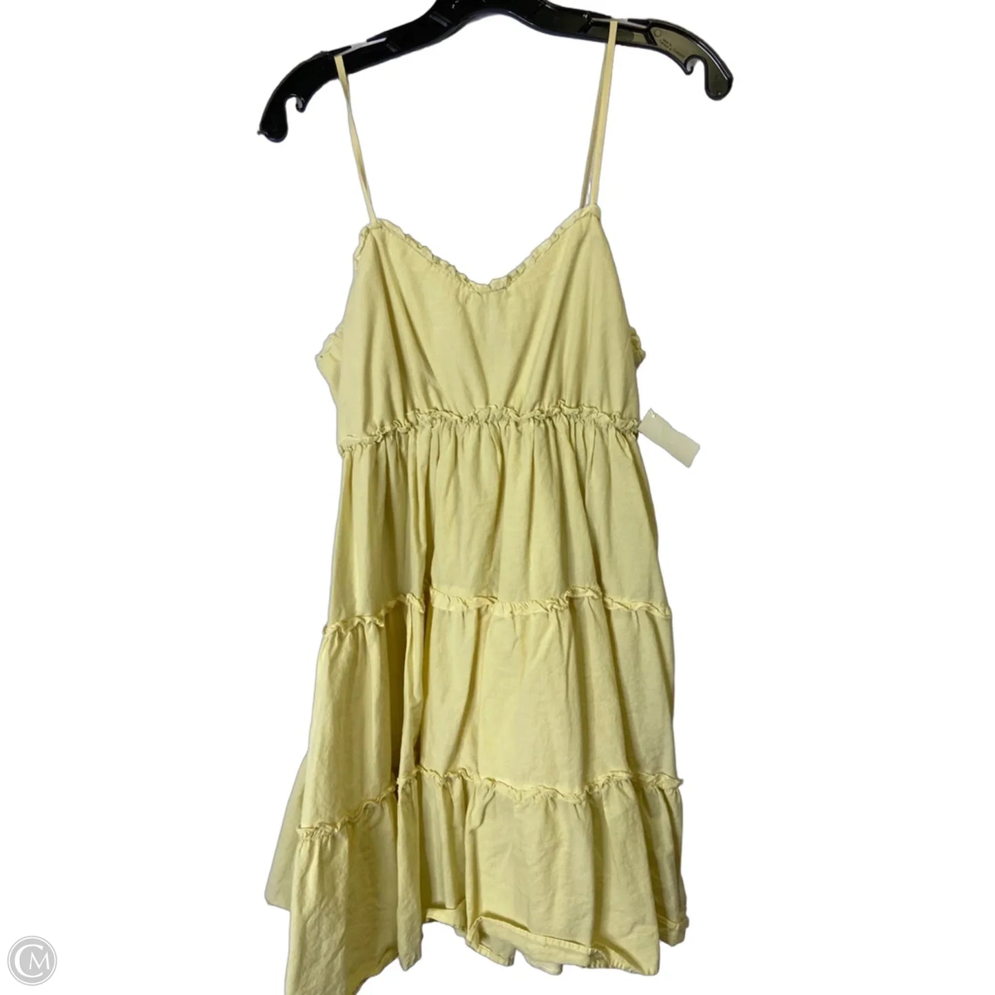 Dress Casual Short By Clothes Mentor In Yellow, Size: Xl