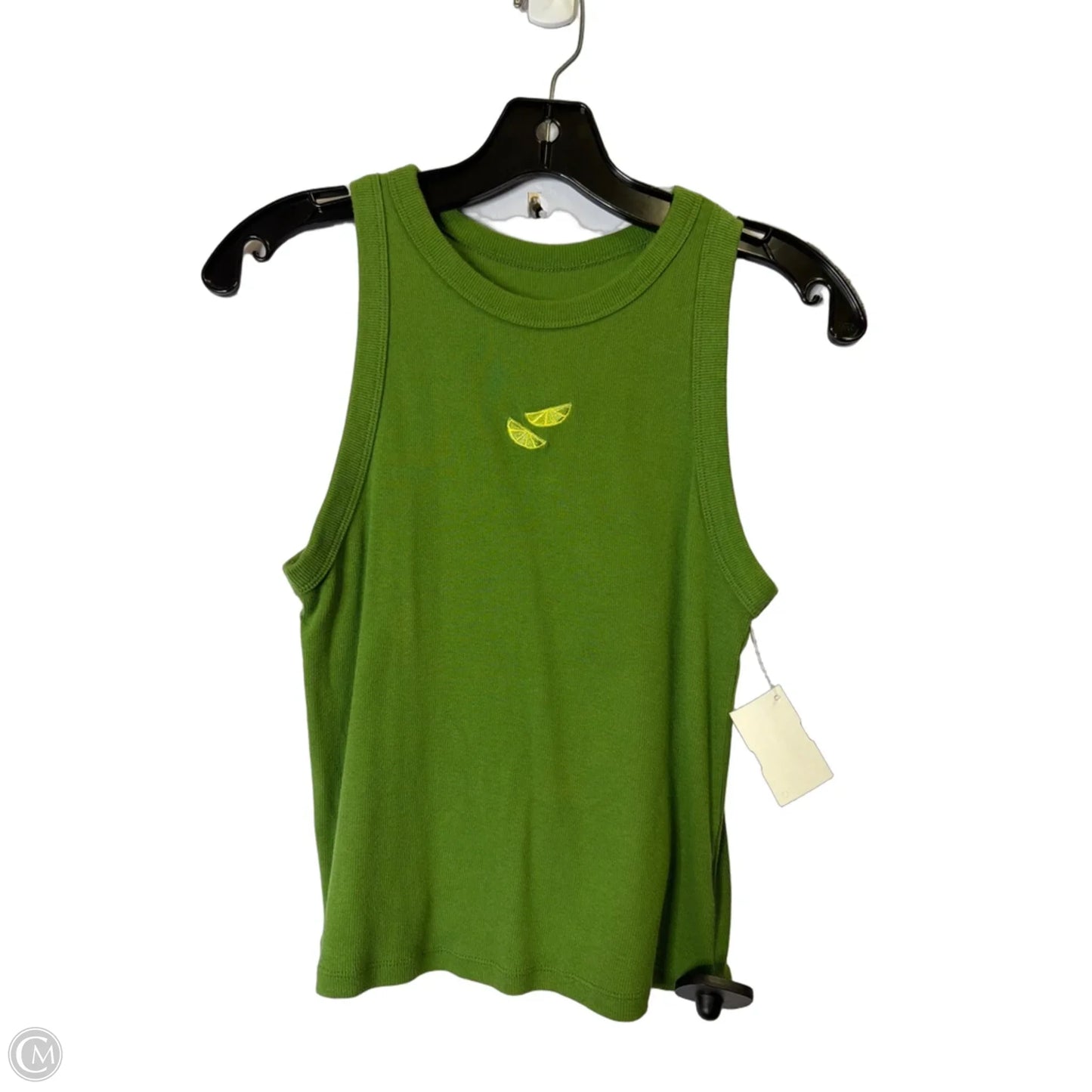 Top Sleeveless Basic By A New Day In Green, Size: L