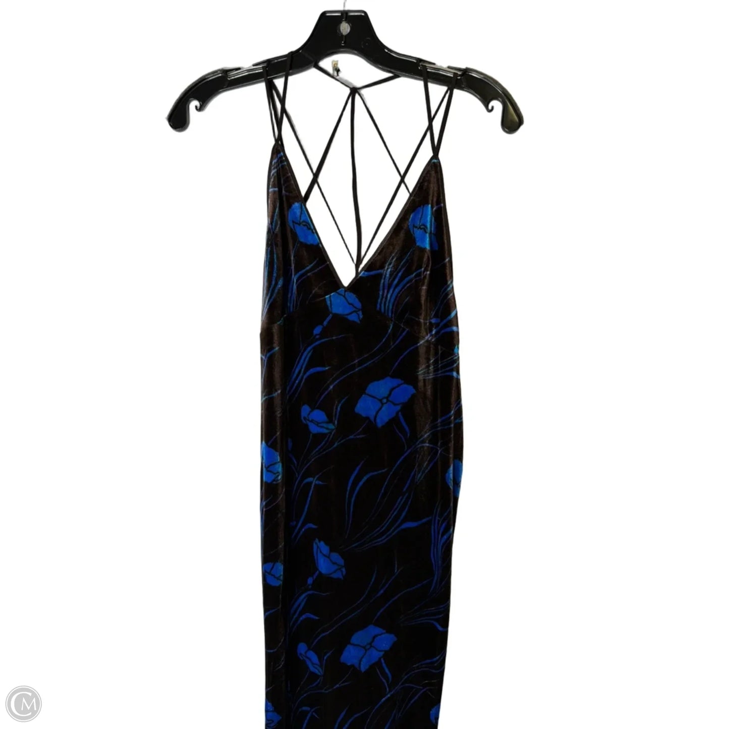 Dress Casual Midi By Ecote In Blue & Brown, Size: M