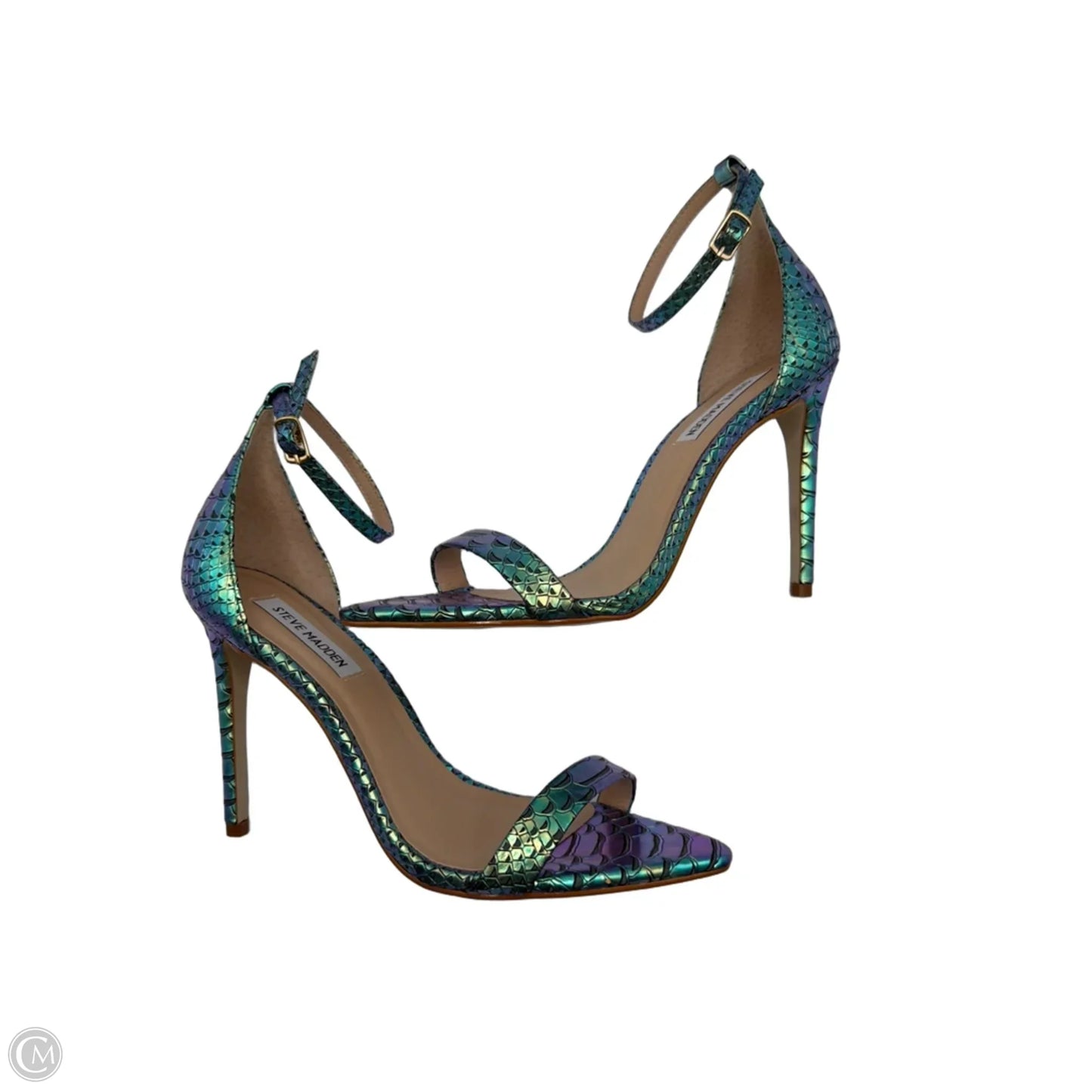 Shoes Heels Stiletto By Steve Madden In Blue & Green, Size: 8