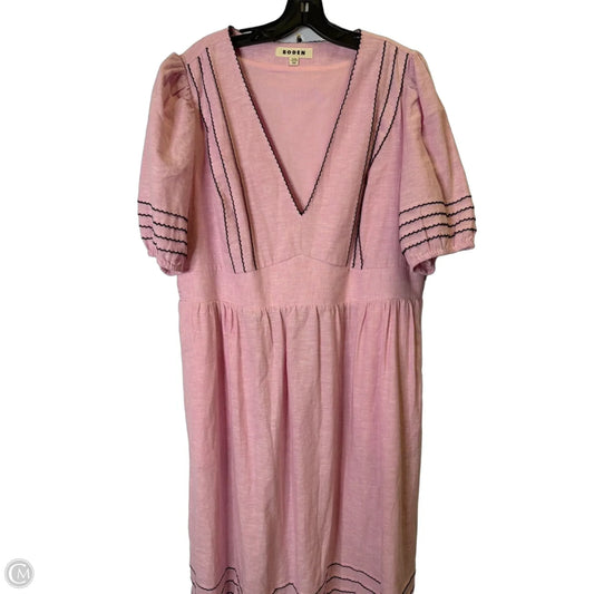 Dress Casual Maxi By Boden In Pink, Size: 20