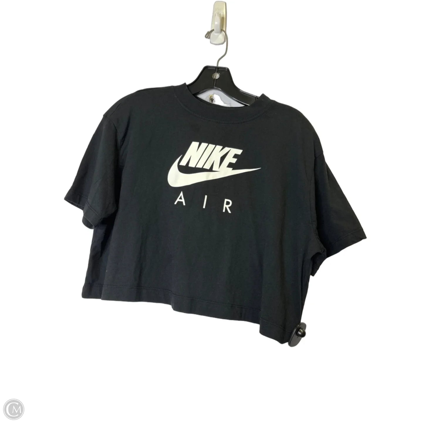 Athletic Top Short Sleeve By Nike Apparel In Black, Size: S