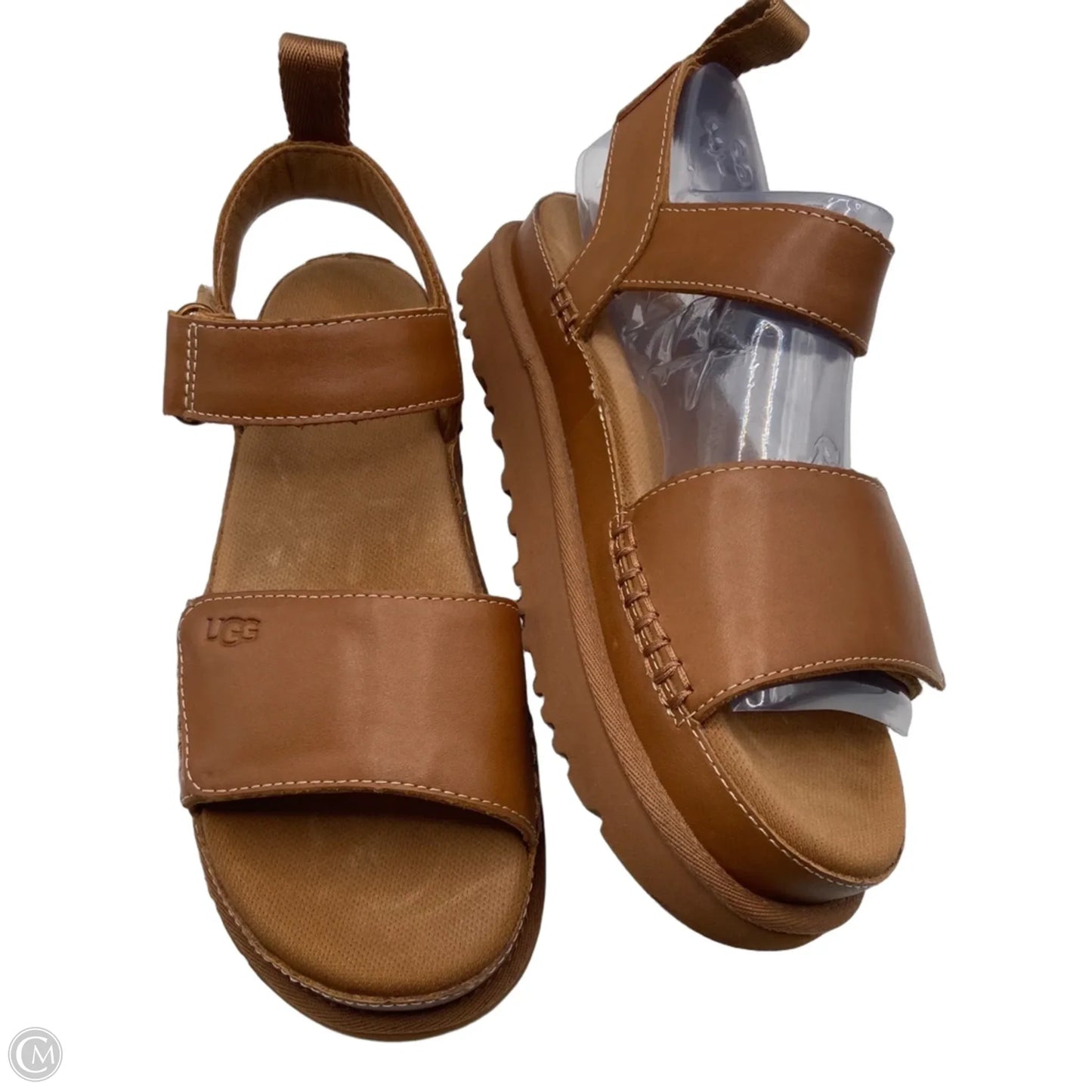 Sandals Designer By Ugg In Brown, Size: 8