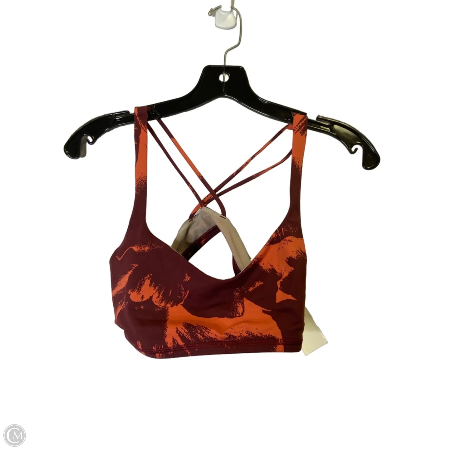 Athletic Bra By Lululemon In Maroon, Size: 8